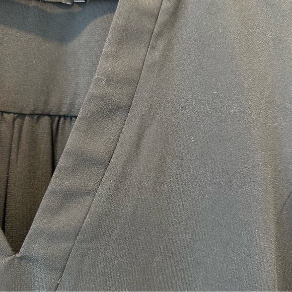 Pomander Place Tuckernuck Crepe Kenzo Mini Dress Tiered Long Sleeve Black Small - Picture 8 of 15